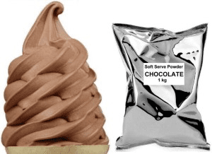 soft serve powder mix chocolate